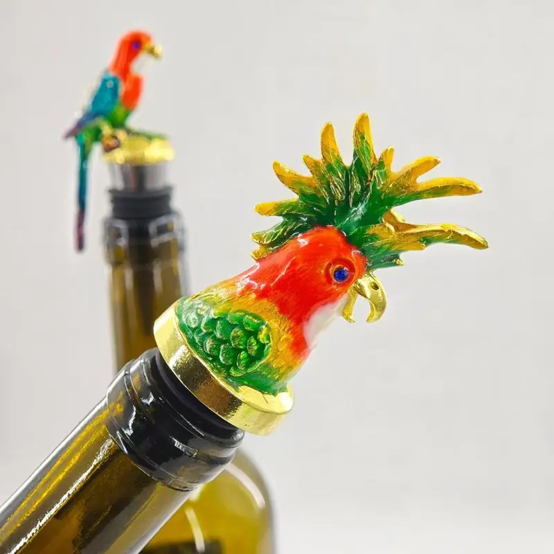 vertedor de vino de metal