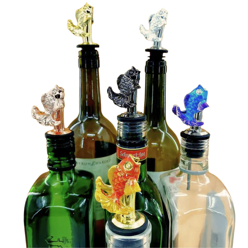 existing mold stocks colors fish shape wine pourer