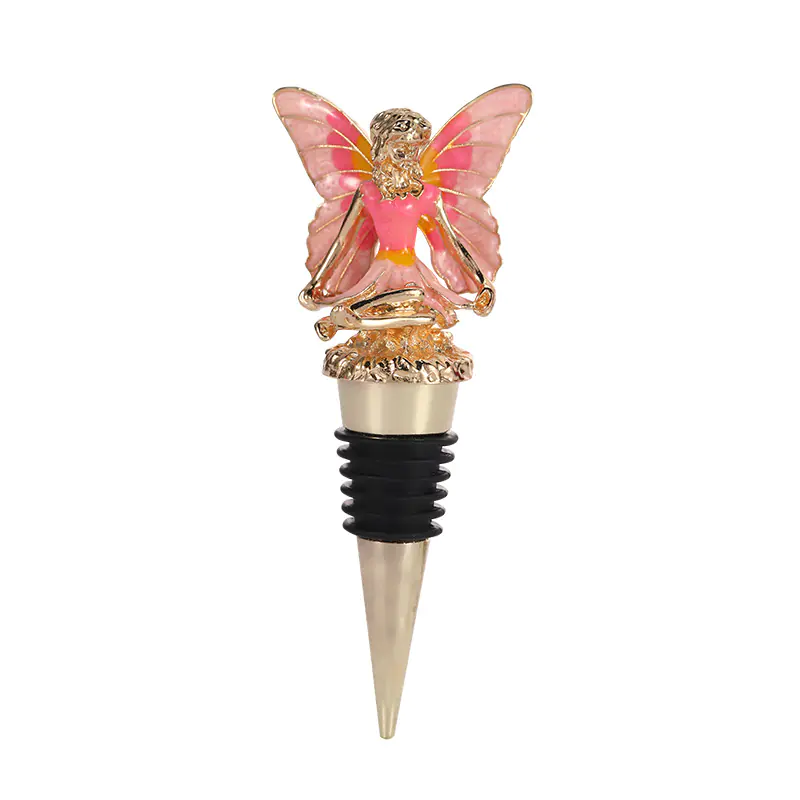 Angel Butterfly Girl Metal Wine Stoppers