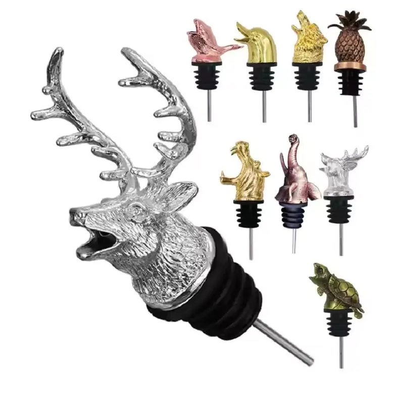 existing mold stocks animal shape metal wine pourer