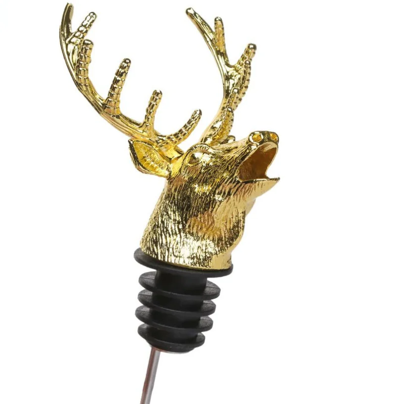 deer metal wine pourer 4