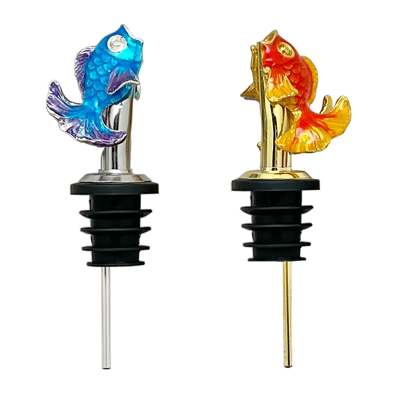 colors fish shape wine pourer